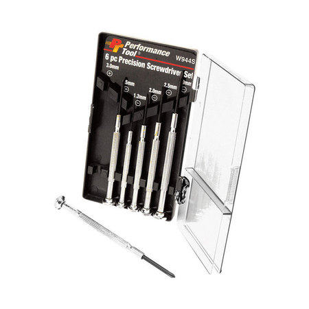 PERFORMANCE TOOL Precision Driver Set 6Pc W944S